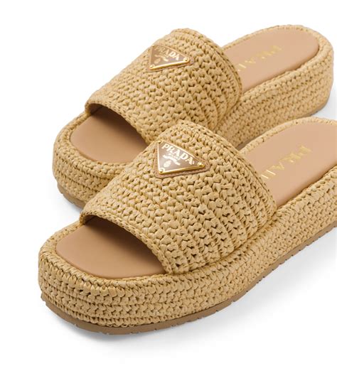 patter prada|prada crochet flatform slides.